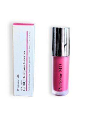 Perricone MD No Makeup Tinted Lip Oil Plum 414 Hydrating Lip Gloss 0.18 fl oz